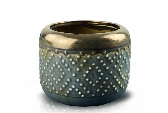 Vas ceramic Vintage Gold