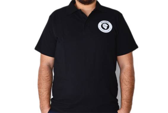 Tricou Polo, FLORO Black