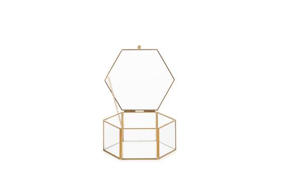 Hexagon gold box