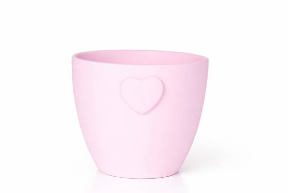 Vas ceramic cu inimioara