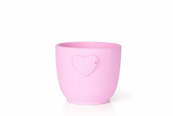 Vas ceramic cu inimioara